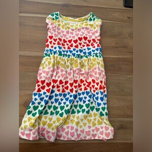 Mini Biden Girls Long sleeve heart dress. Size 7/8